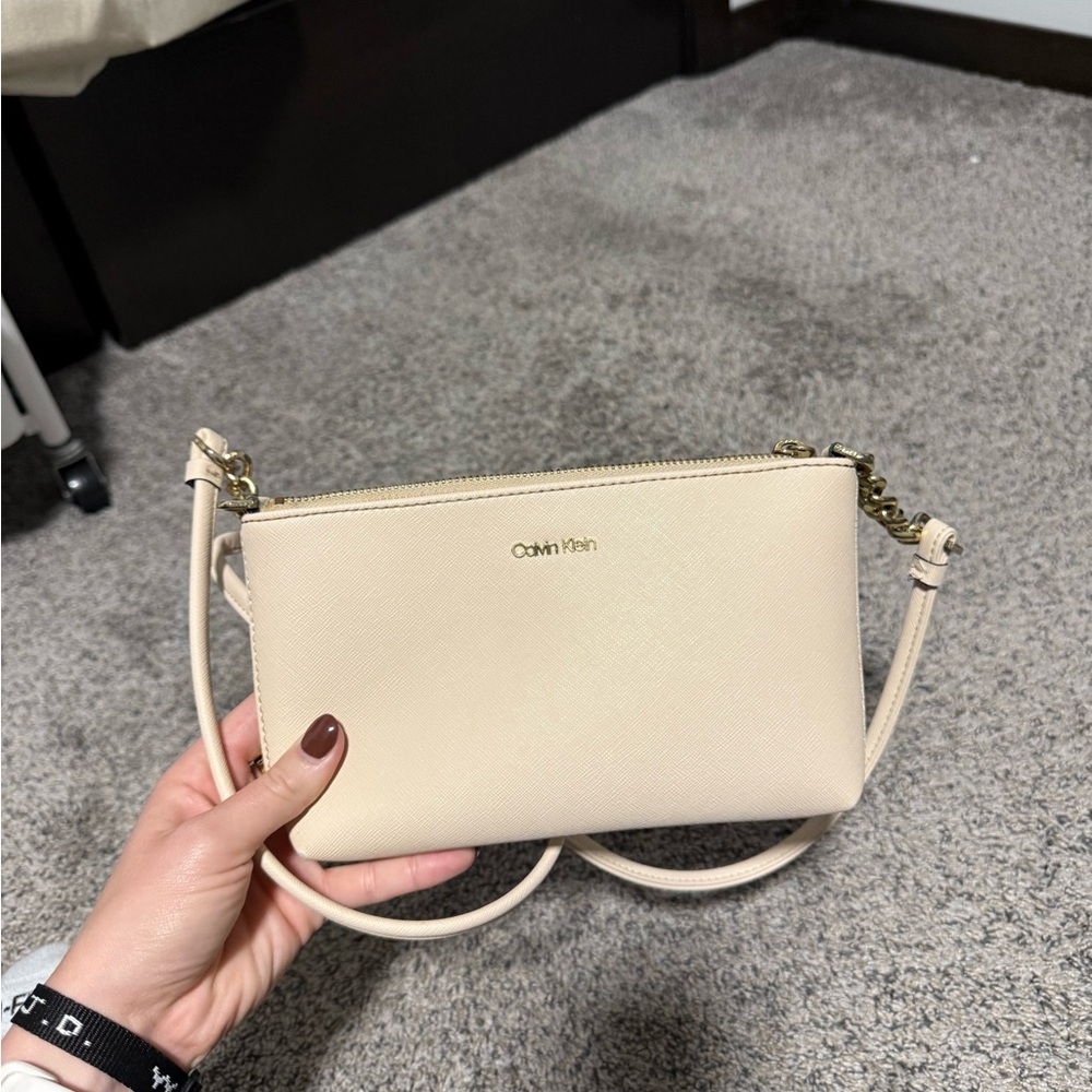 Calvin Klein Beige Crossbody Bag